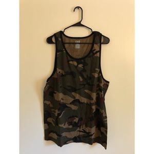Men’s camo tank top from Champs